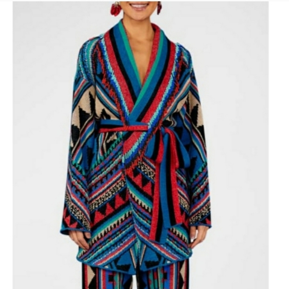 Farm rio belted cardigan size small